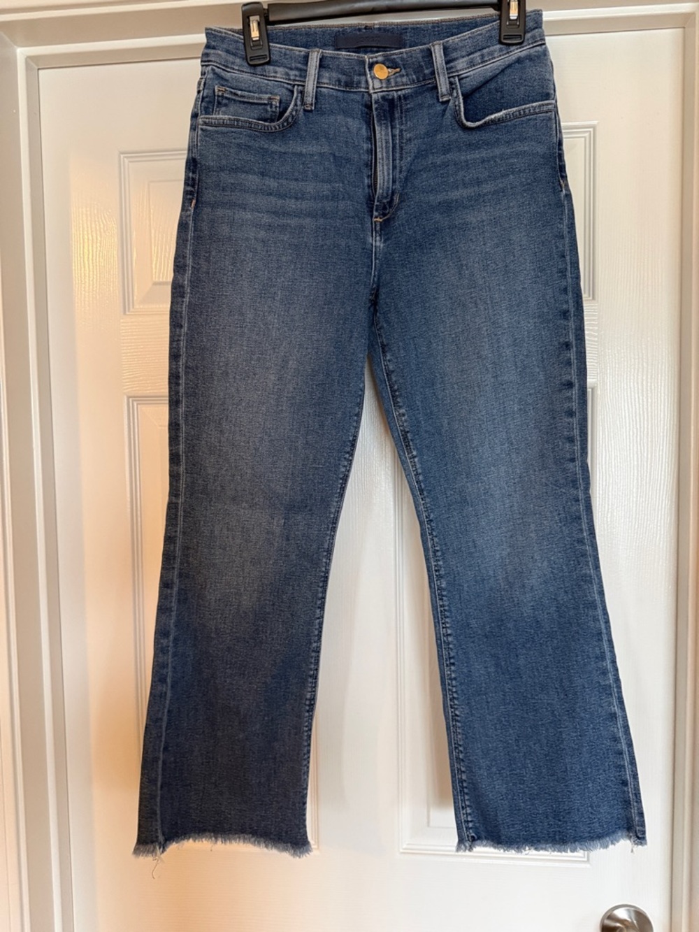 Joe's Jeans Blue Cropped Straight Ankle Jeans